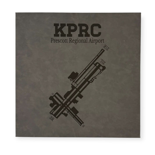 Custom Engraved Airport Canvas – Premium Leatherette Aviation Art