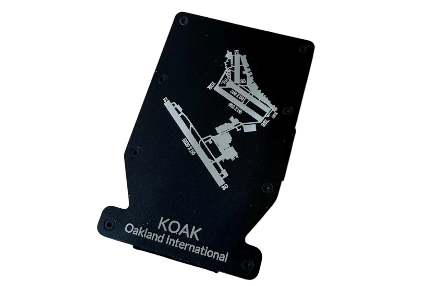 Airport Diagram Minimalist Wallet