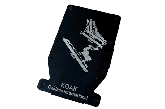 Airport Diagram Minimalist Wallet